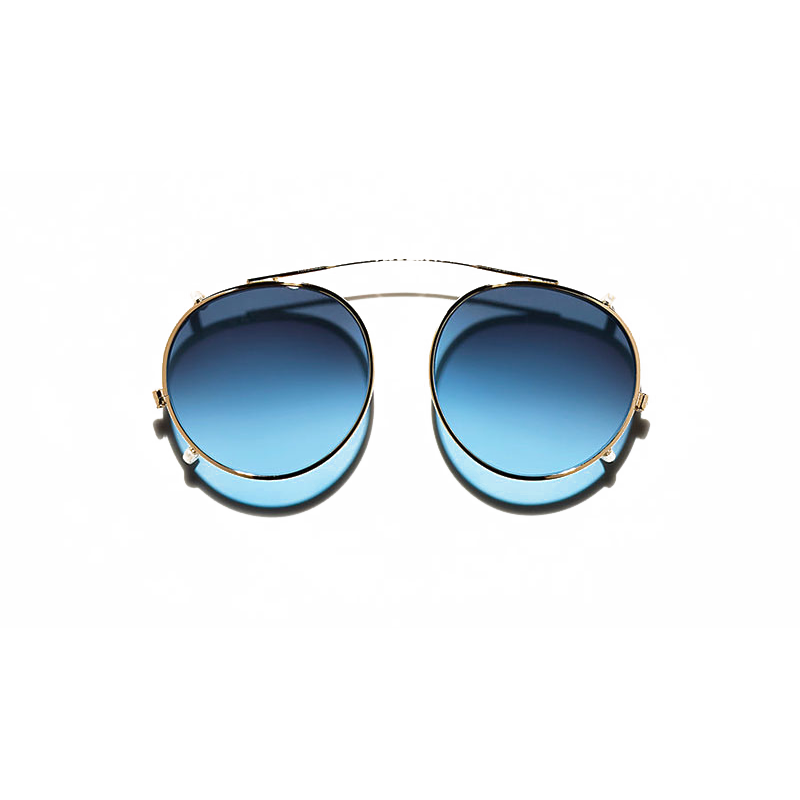 Moscot CLIPZEN Gold - Denim Blue