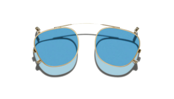 Moscot DAHVEN CLIP Gold - Celebrity Blue