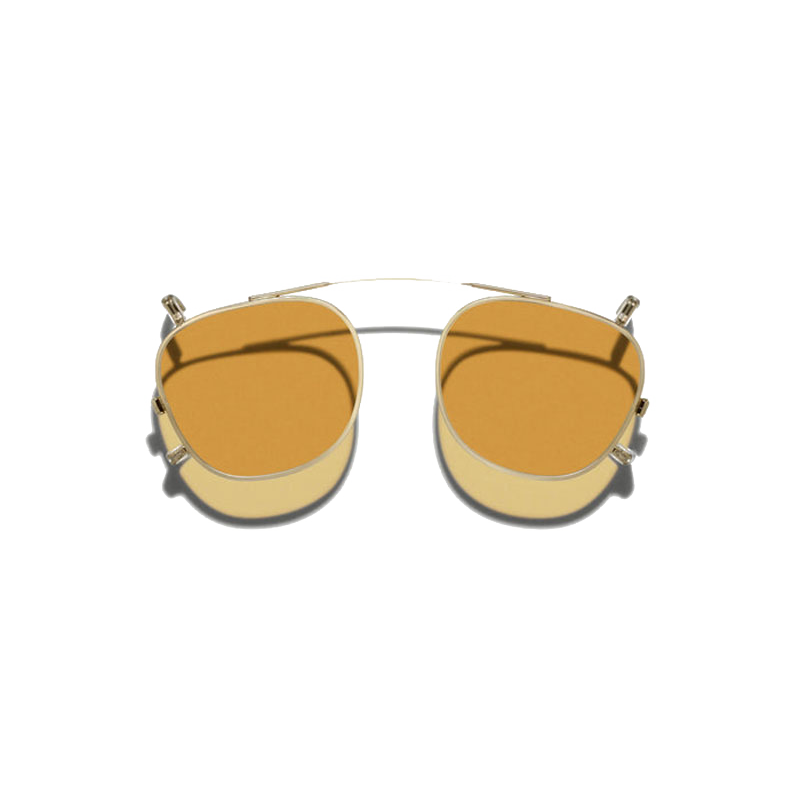 Moscot DAHVEN CLIP Gold - Amber