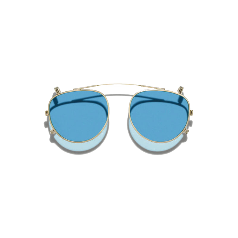 Moscot MAYDELA CLIP Gold - Celebrity Blue