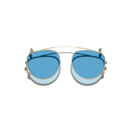 Moscot MAYDELA CLIP Gold - Celebrity Blue