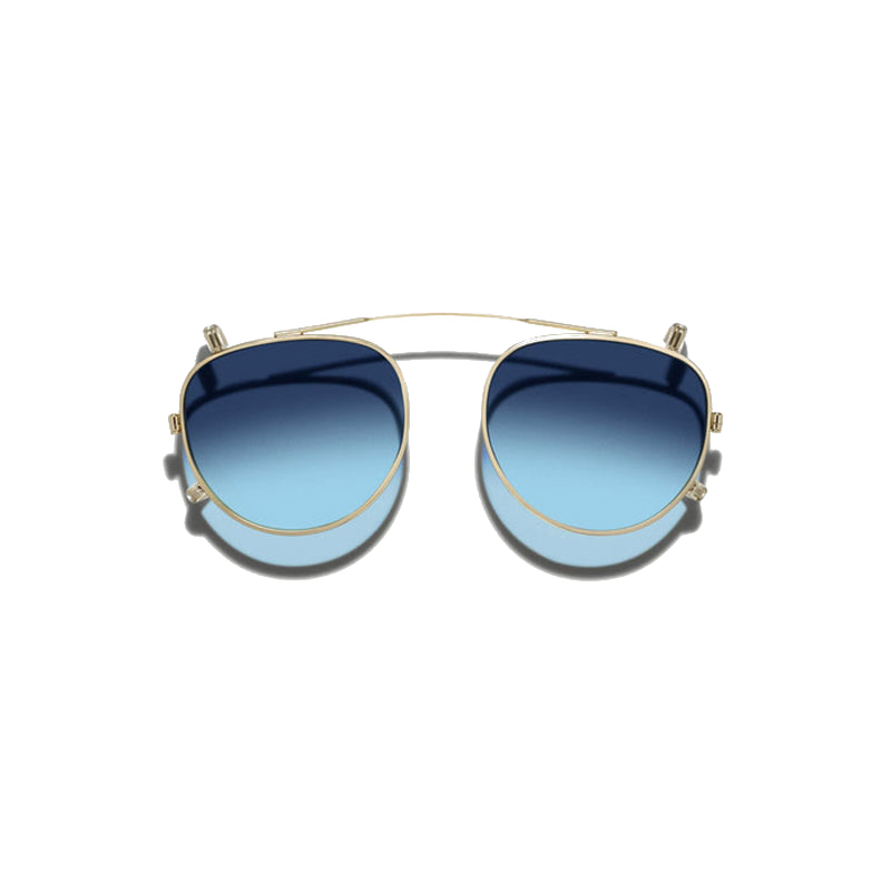 Moscot MAYDELA CLIP Gold - Denim Blue