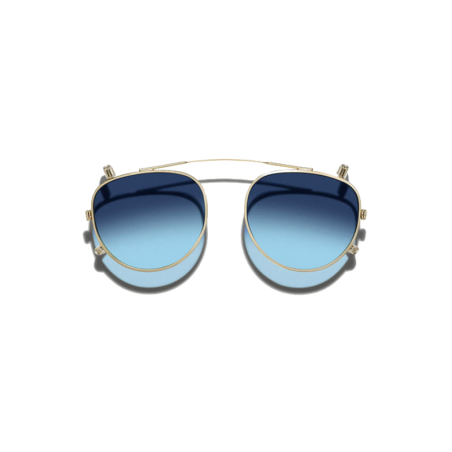 Moscot MAYDELA CLIP Gold - Denim Blue