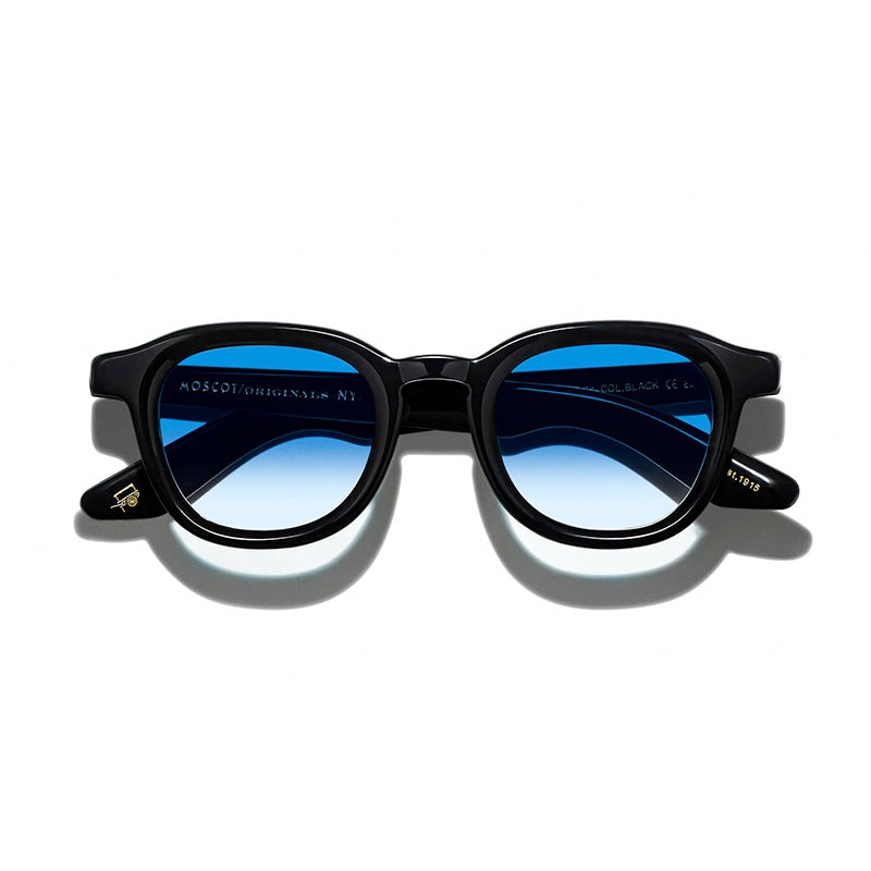 Moscot DAHVEN SUN CMT Black - Broadway Blue Fade