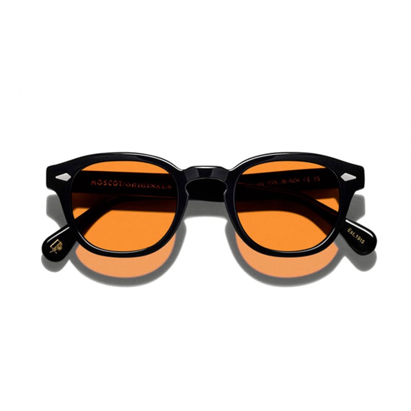 Moscot LEMTOSH SUN Black - Woodstock Orange